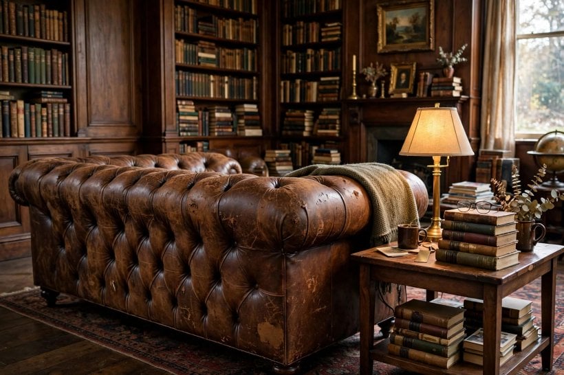 leather sofa buying guide: seat cushions being tested for depth, support and softness