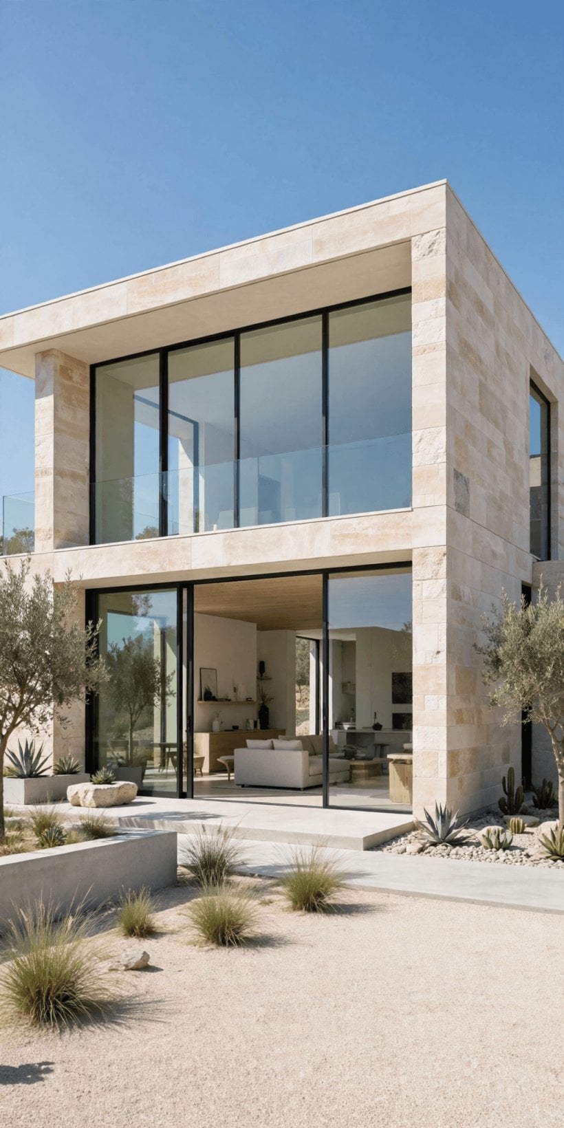 limestone modern house