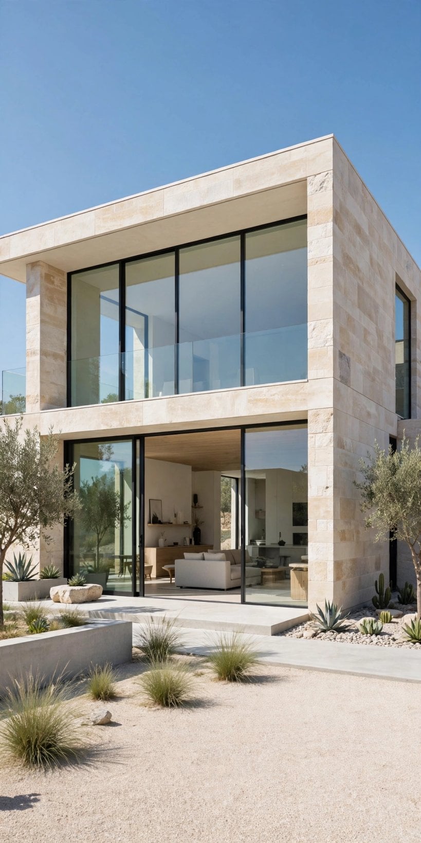 limestone modern house