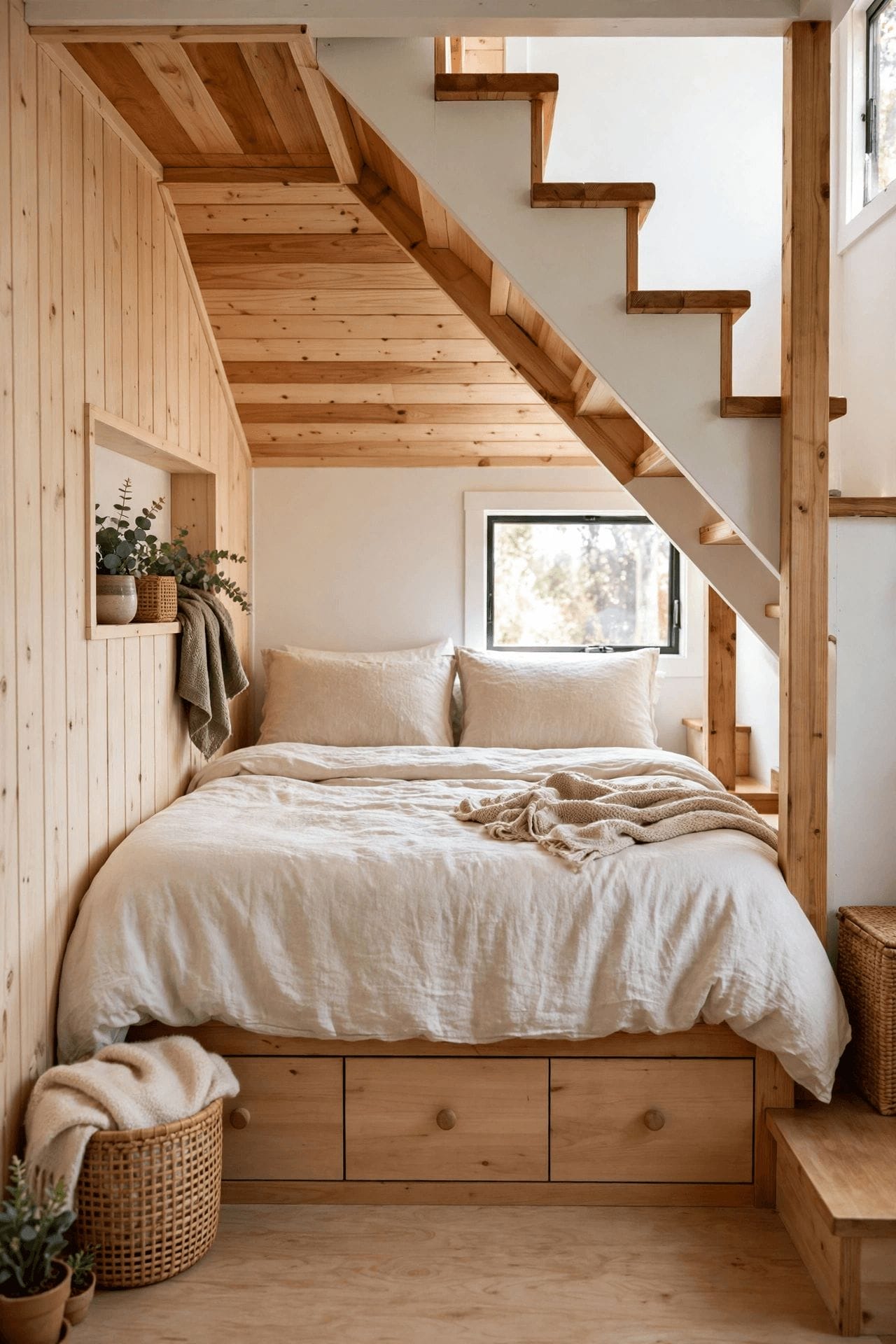 loft vs downstairs bedroom tiny house
