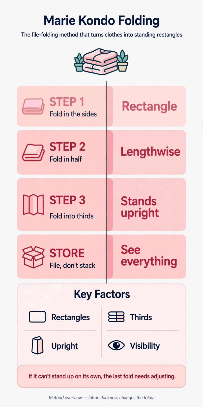 marie kondo folding