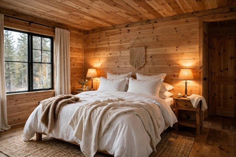master bedroom ceiling ideas: a serene painted ceiling in a restful bedroom