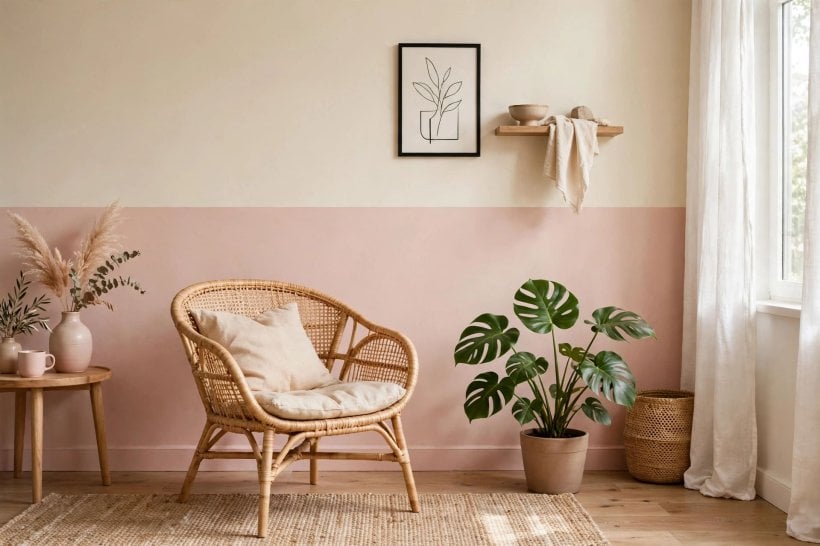 matte vs flat: colour depth on a feature wall