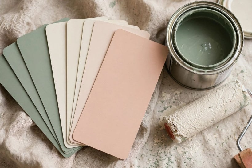 matte vs flat: hallway walls in soft neutral tones