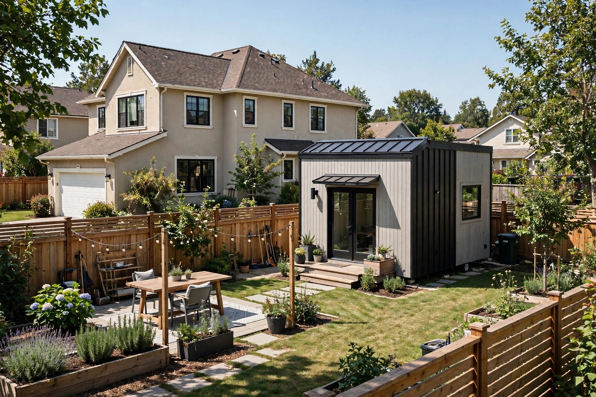 tiny house in backyard ADU