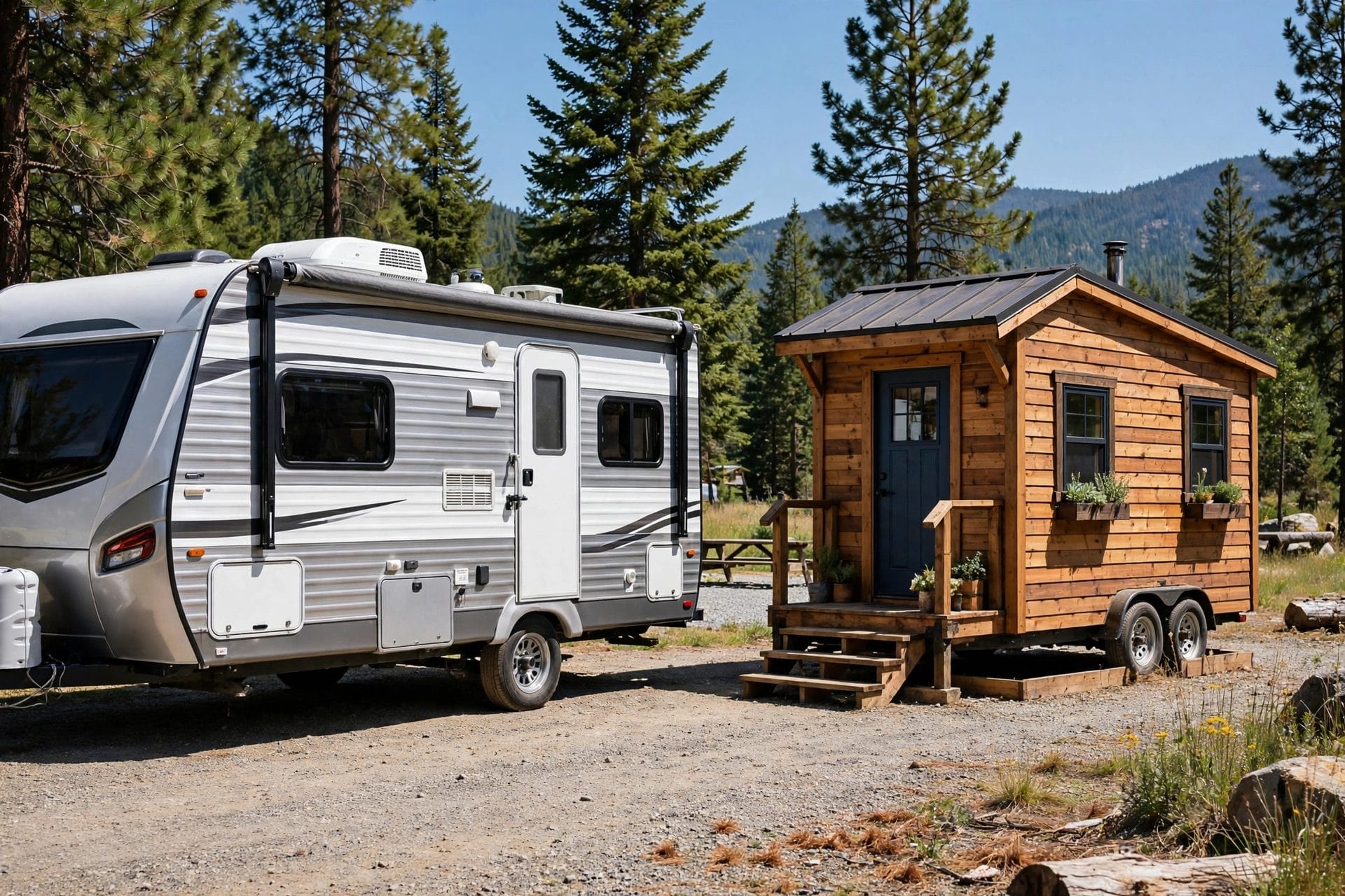 camper living vs tiny house comparison