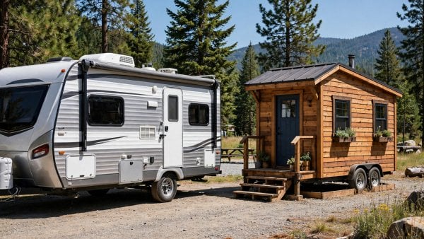 camper living vs tiny house comparison