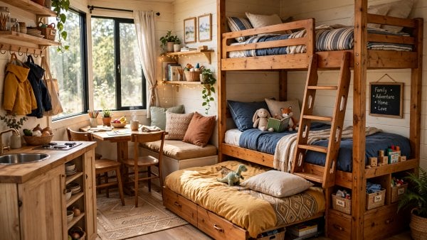 tiny house design sleeps 4