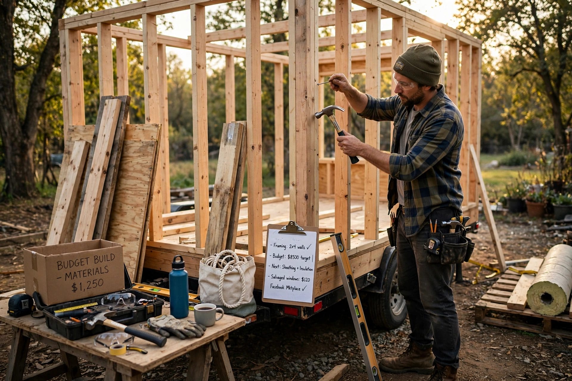 how to build a tiny house for cheap