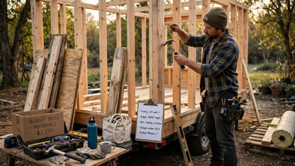 how to build a tiny house for cheap