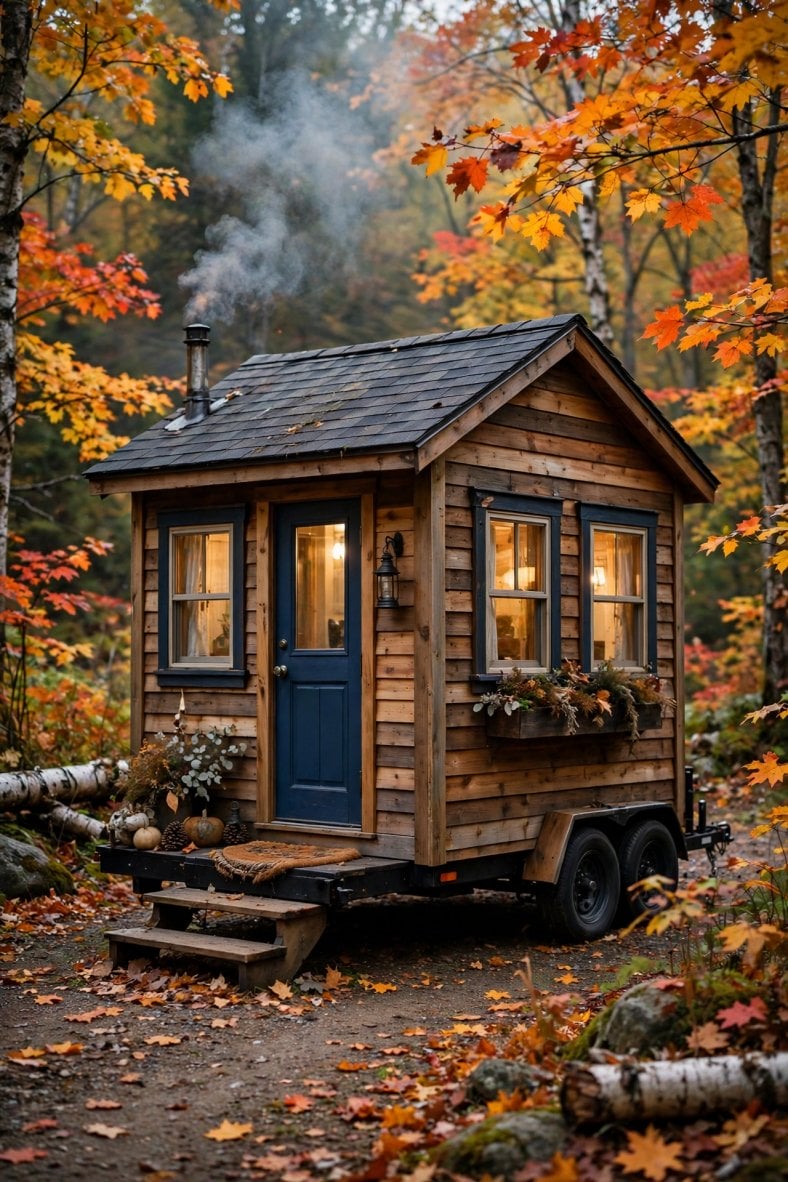 tiny home winter living