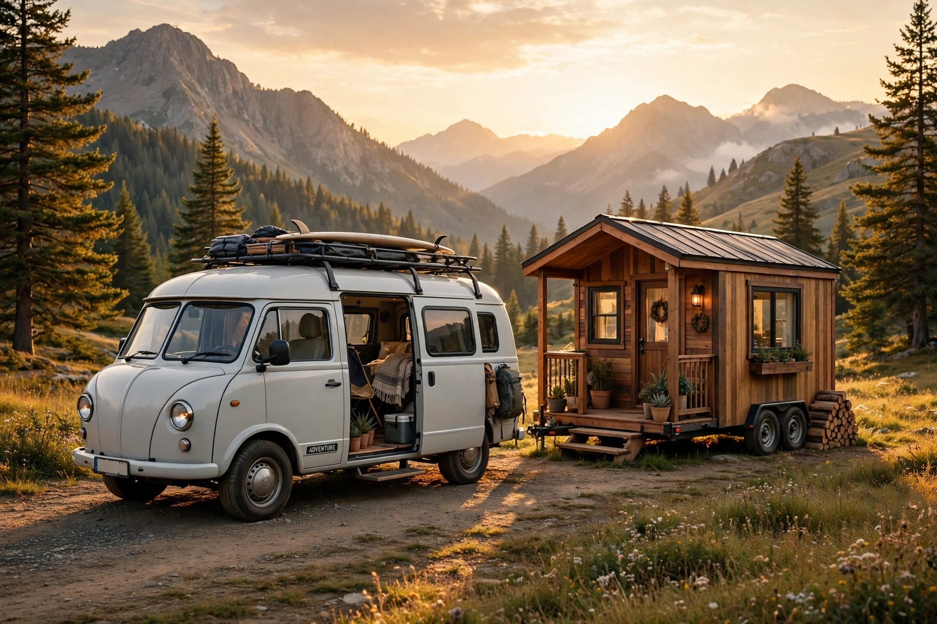 camper van vs tiny house full time living
