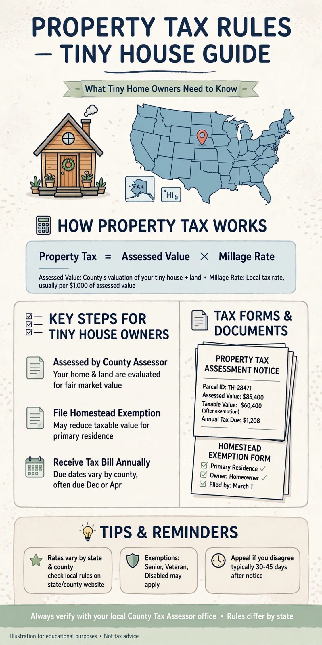 do tiny houses pay property tax
