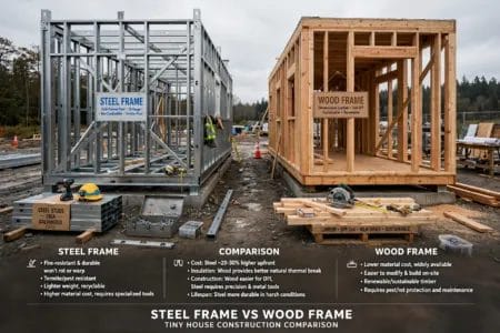are steel framed tiny houses better than wood