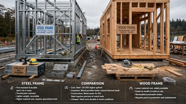 are steel framed tiny houses better than wood