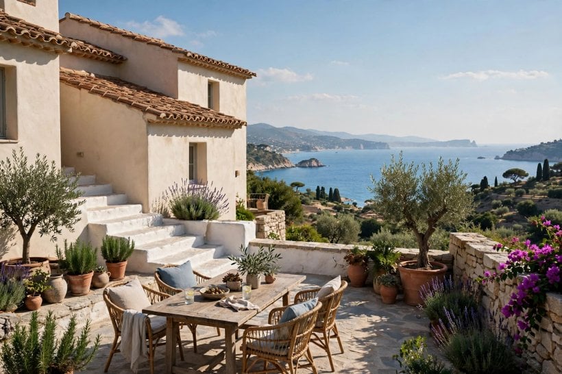 photos mediterranean beige homes: arched wooden front door with lantern lighting