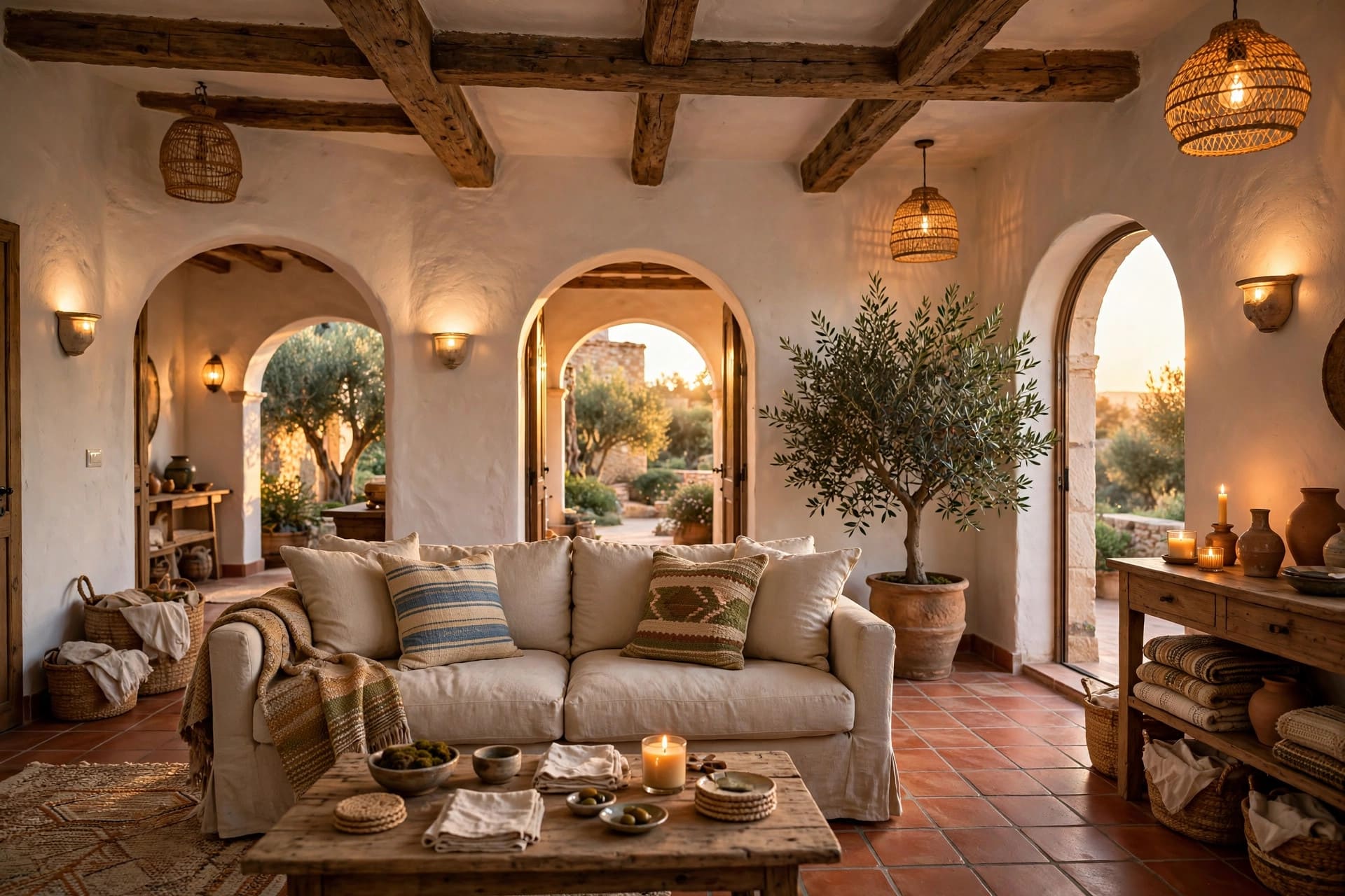 mediterranean living room