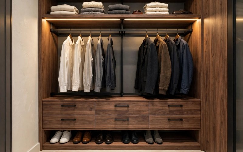 mens small closet