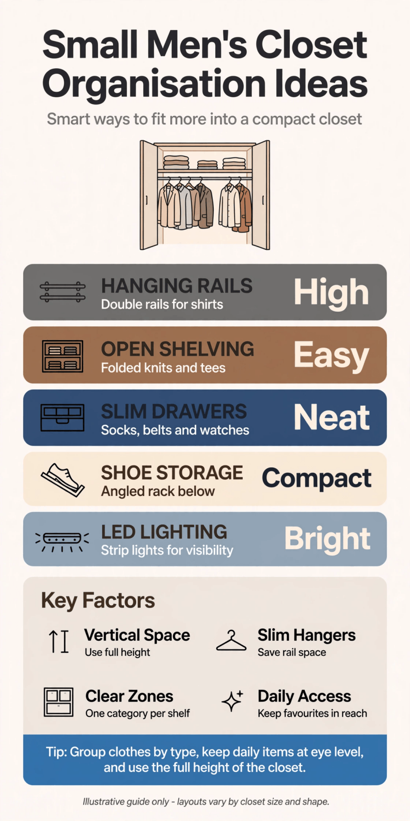 mens small closet