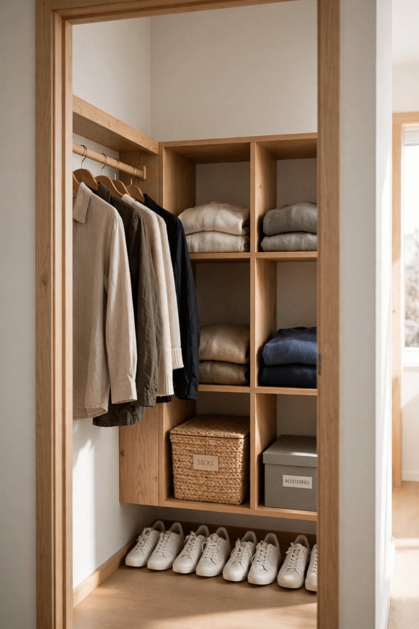 mens small closet