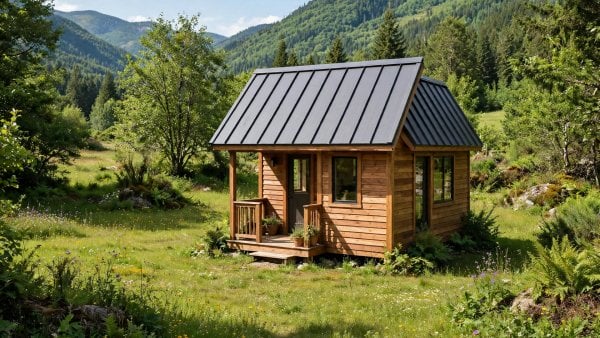 metal roof vs shingles tiny house