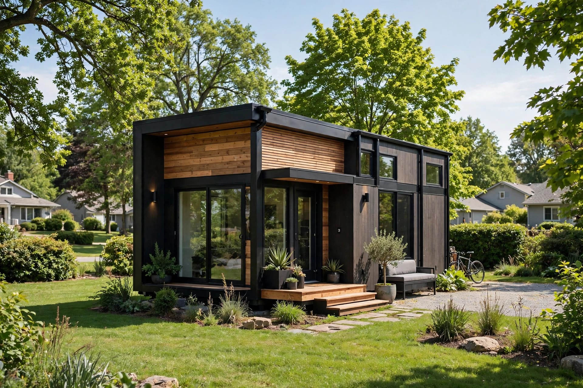 Micro homes for sale — featured image of a compact micro home exterior