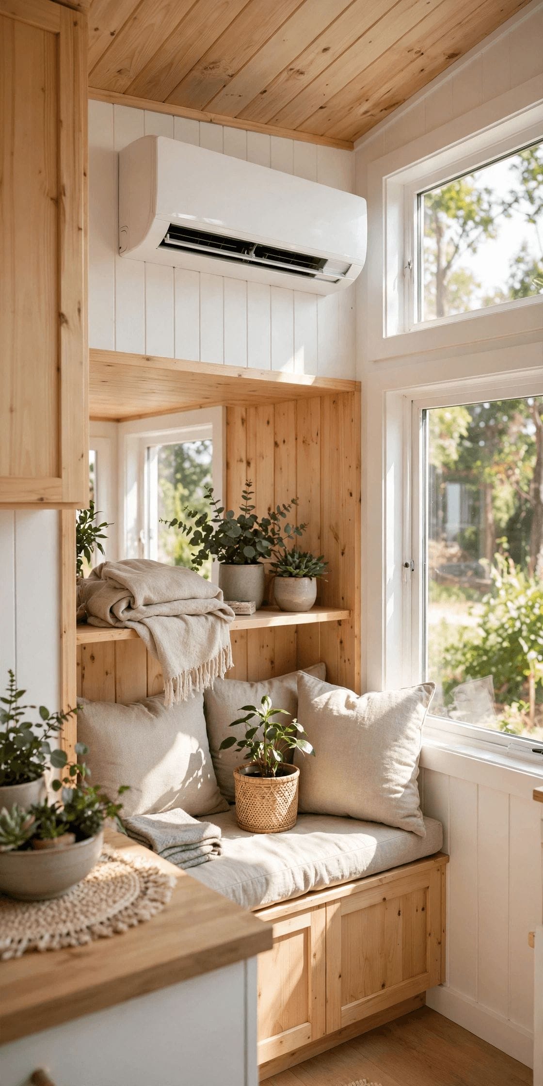 mini split vs wood stove tiny house