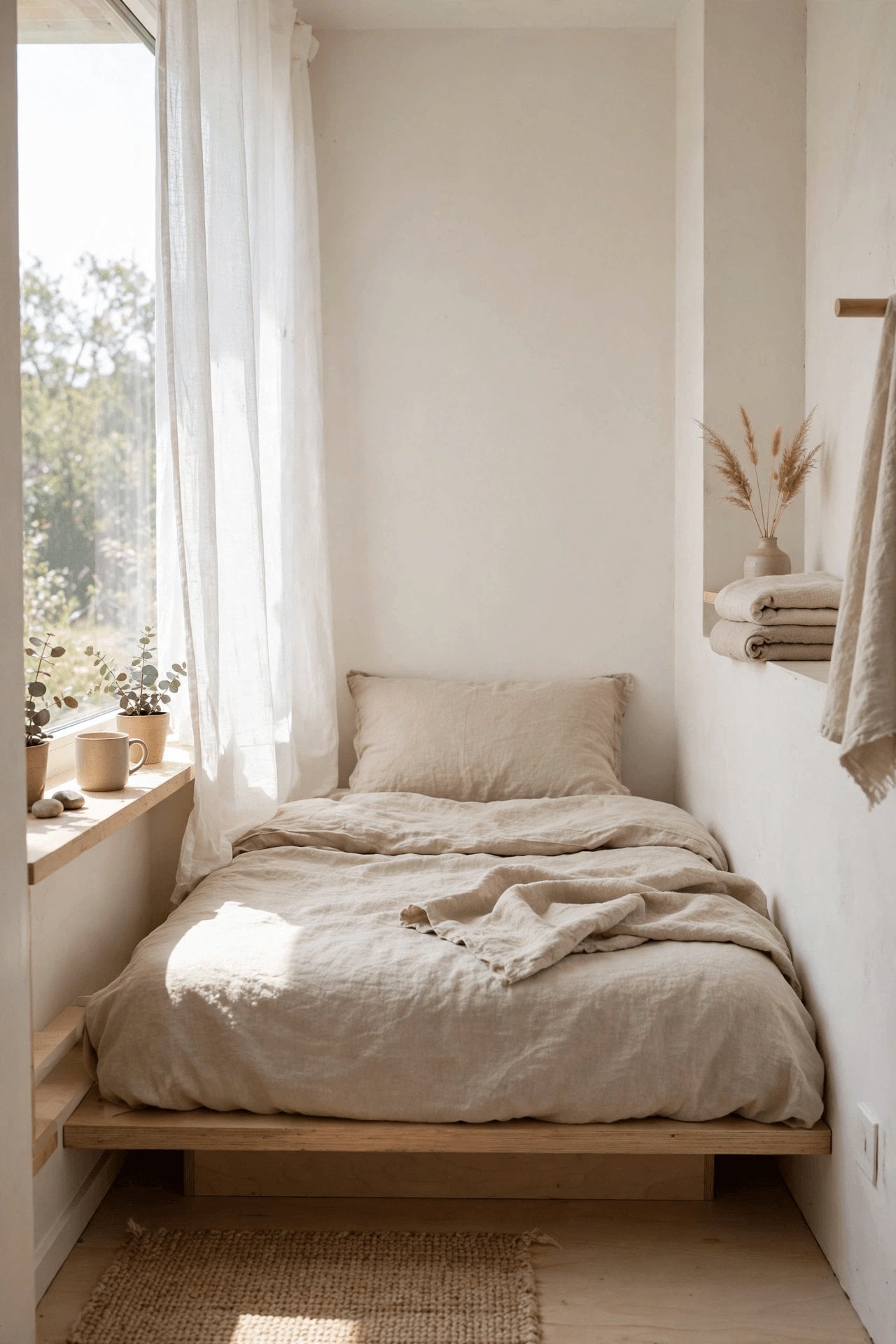 minimalist tiny house interior