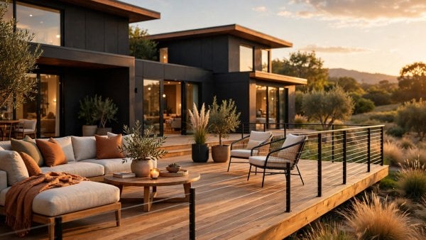 modern wood decking