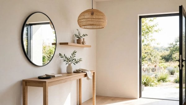 small modern entryway