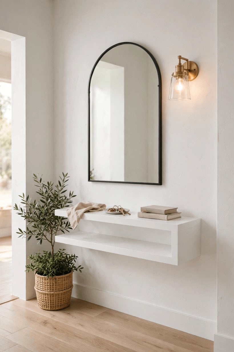 small modern entryway