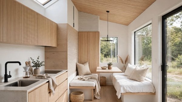 Modern tiny house interior design