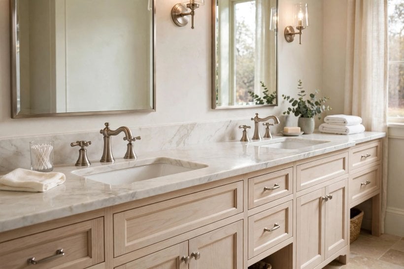 moen vs delta: comparing handle feel and spout reach in store