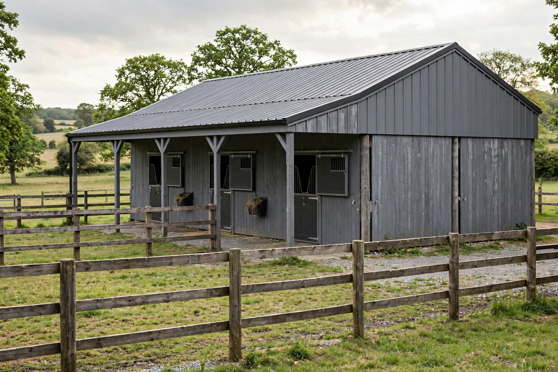 morton buildings: equipment storage building with tall sliding doors