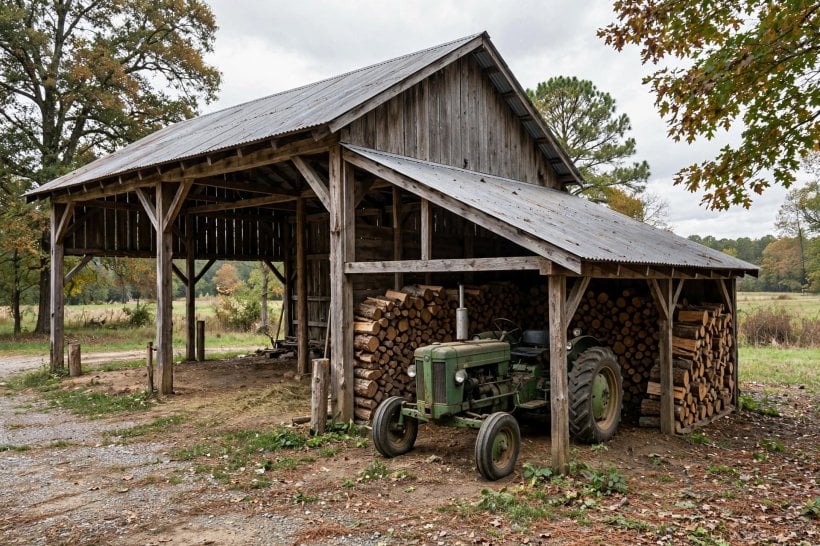 morton buildings: multi-bay garage building for vehicles and storage