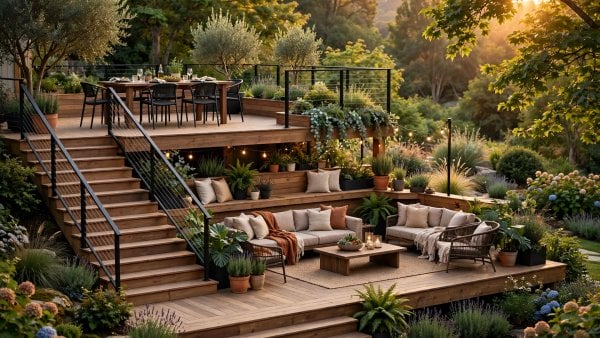 multi tier deck