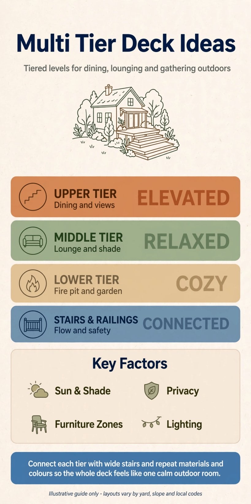 multi tier deck