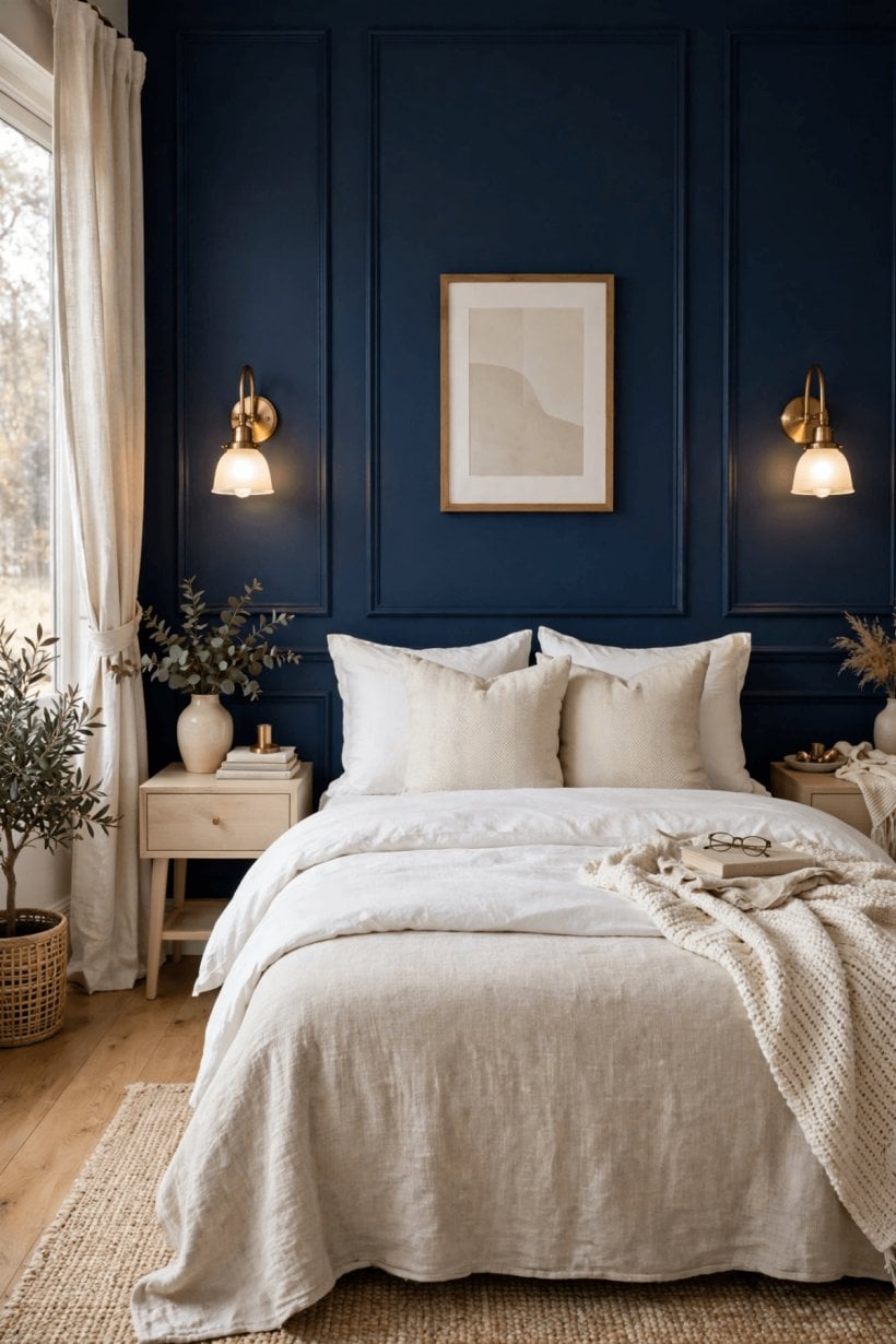 navy blue walls