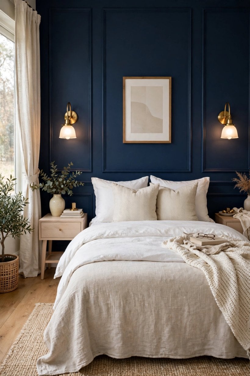 navy blue walls