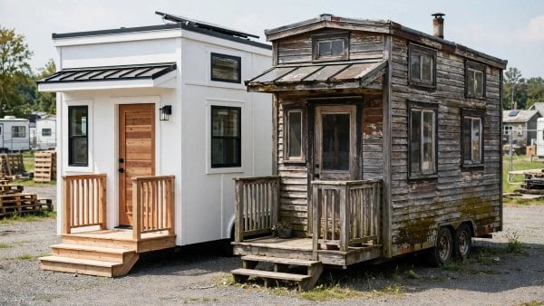 new vs used tiny house buying