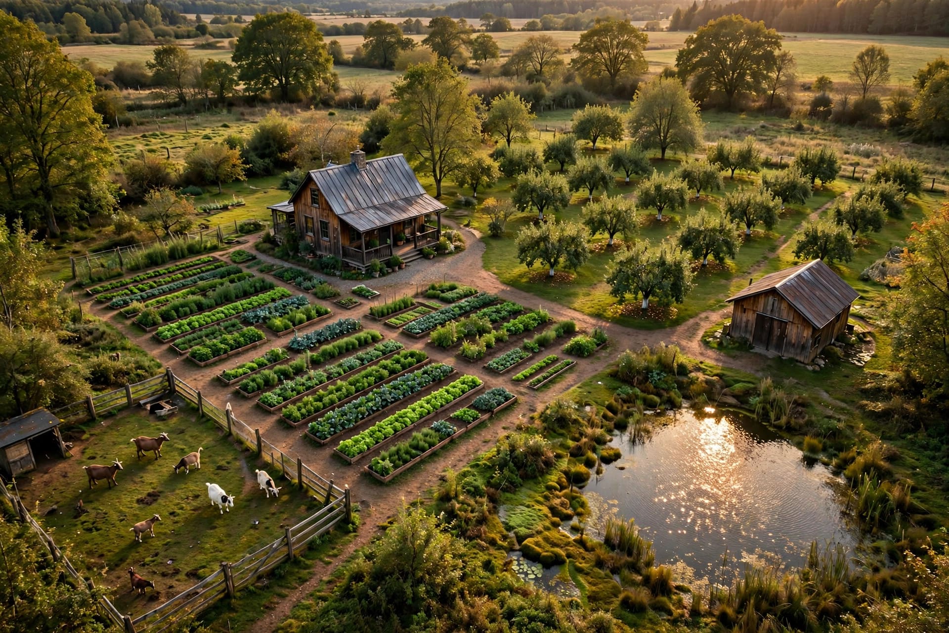 1 acre homestead layout