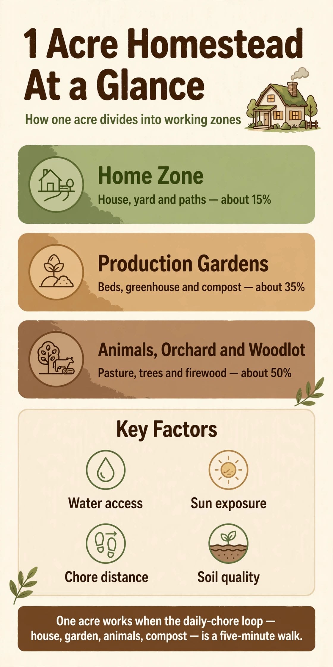 1 acre homestead layout