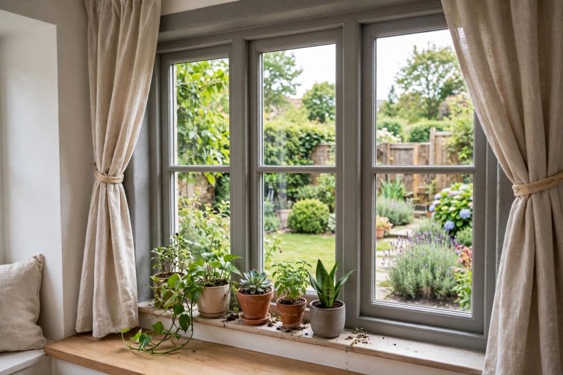 can you paint vinyl windows: taping off weatherstripping, locks and moving tracks