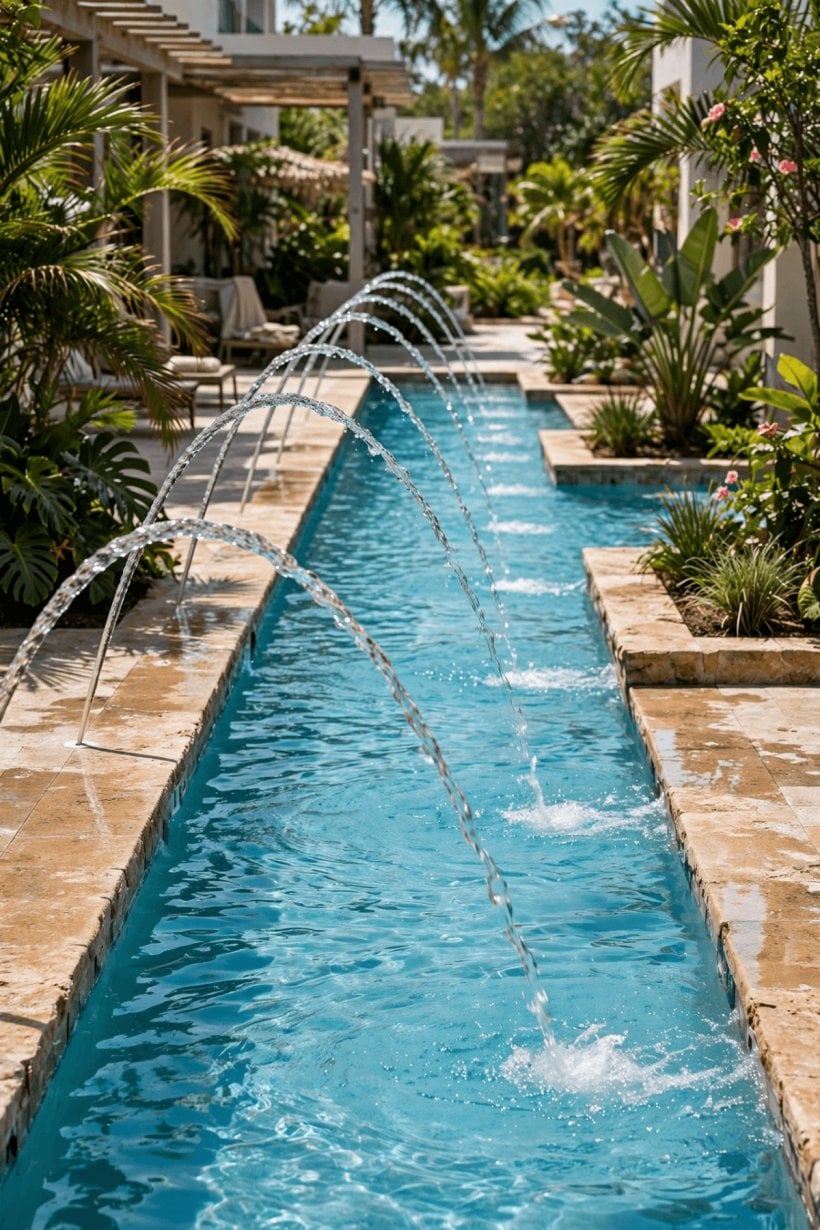 pool fountain ideas