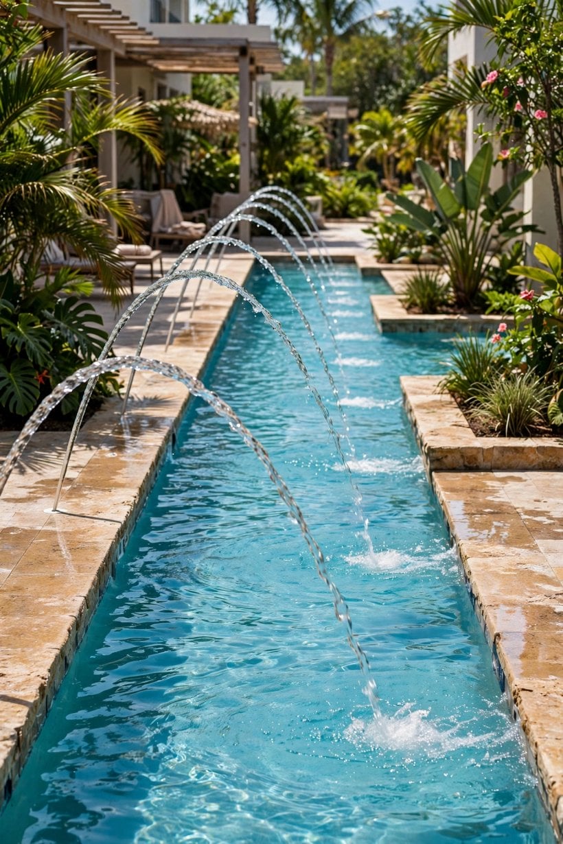 pool fountain ideas