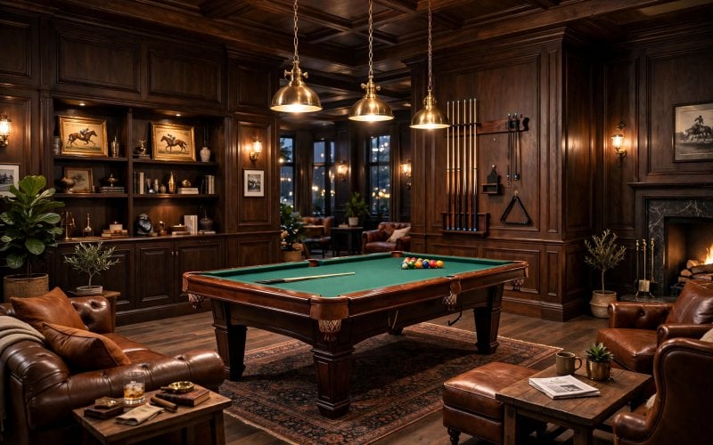 pool table room layout