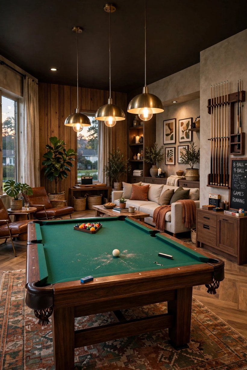 pool table room layout