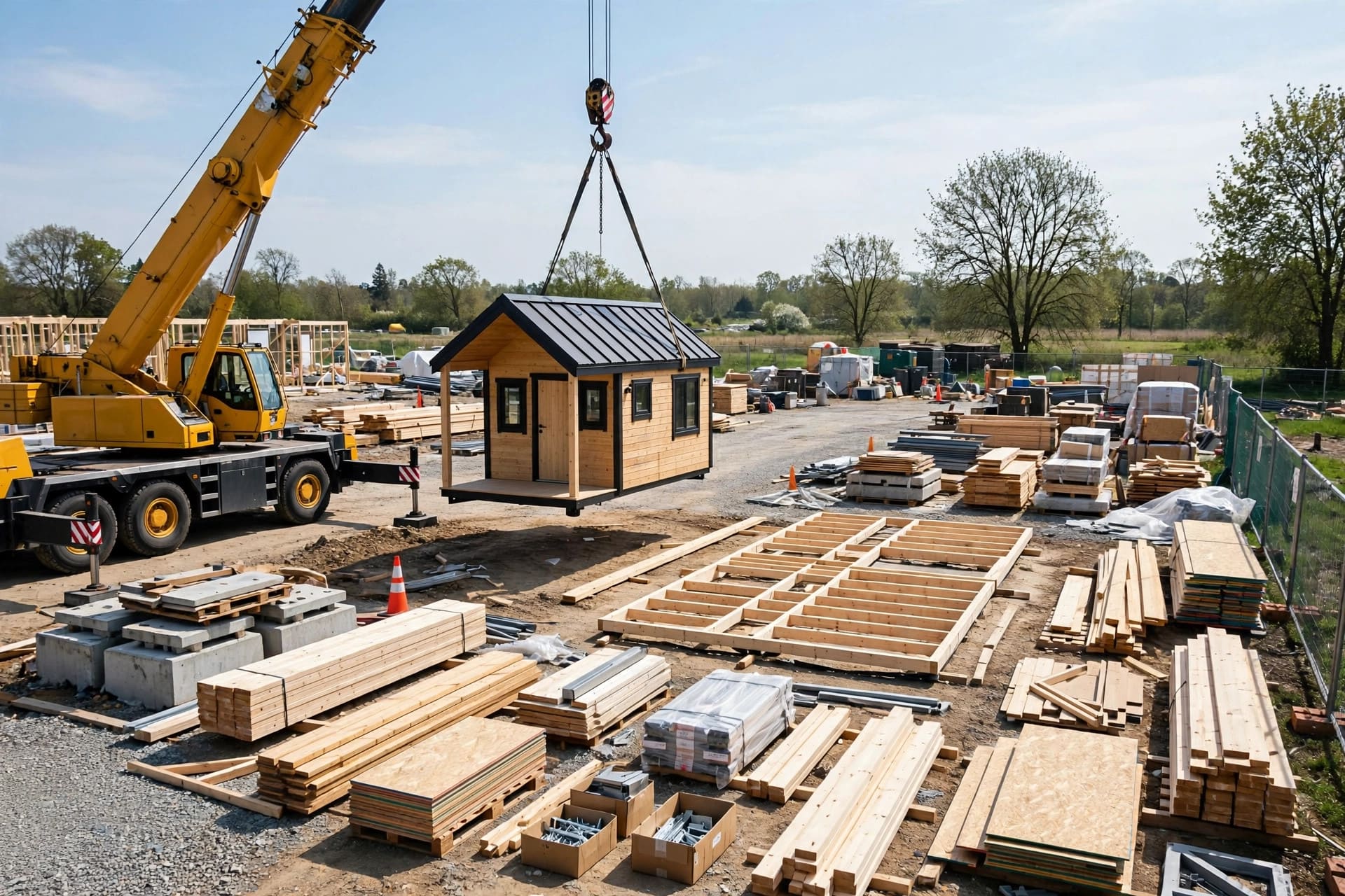 prefab vs kit tiny house finished prefab home and flat pack kit compared