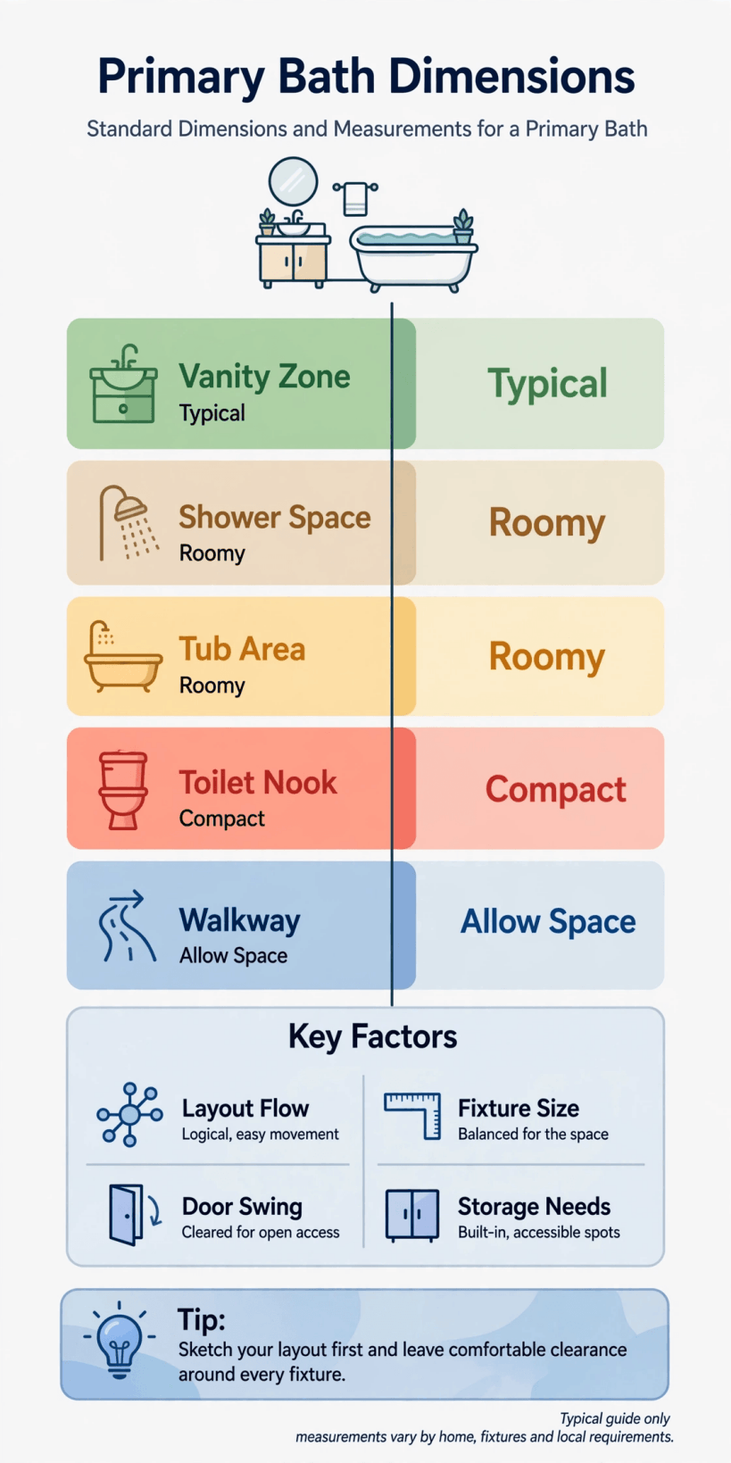 bathroom dimensions