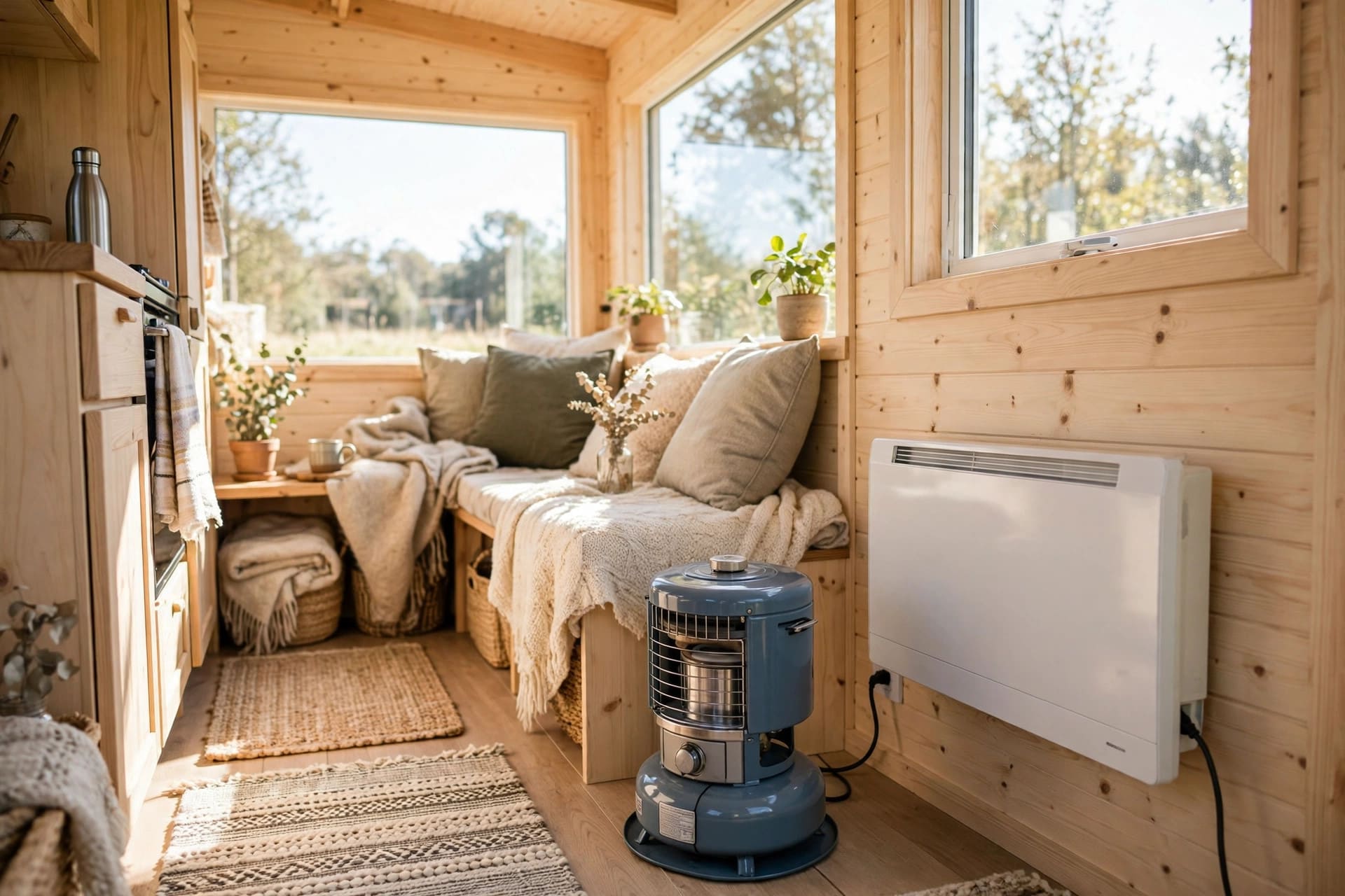 propane vs electric heat tiny house